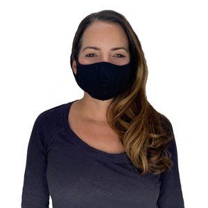 Black Washable Reusable Cotton Face Mask